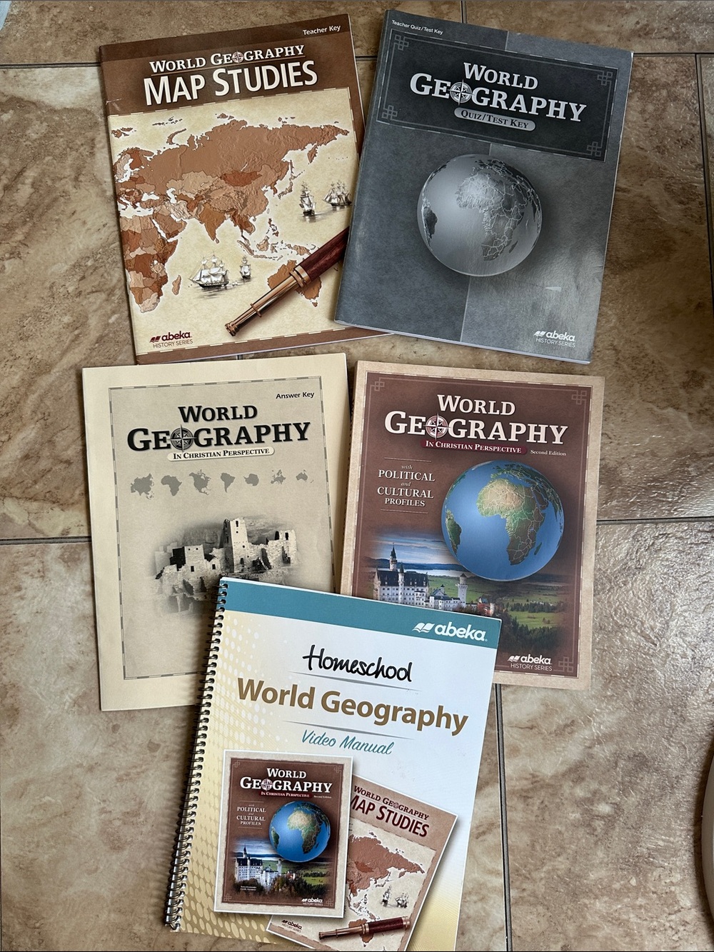 Abeka World Geography 9th Grade Homeschool Parent & Student Set (2nd Edition)